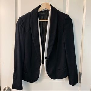 INC Black Blazer with White Layer, Petite